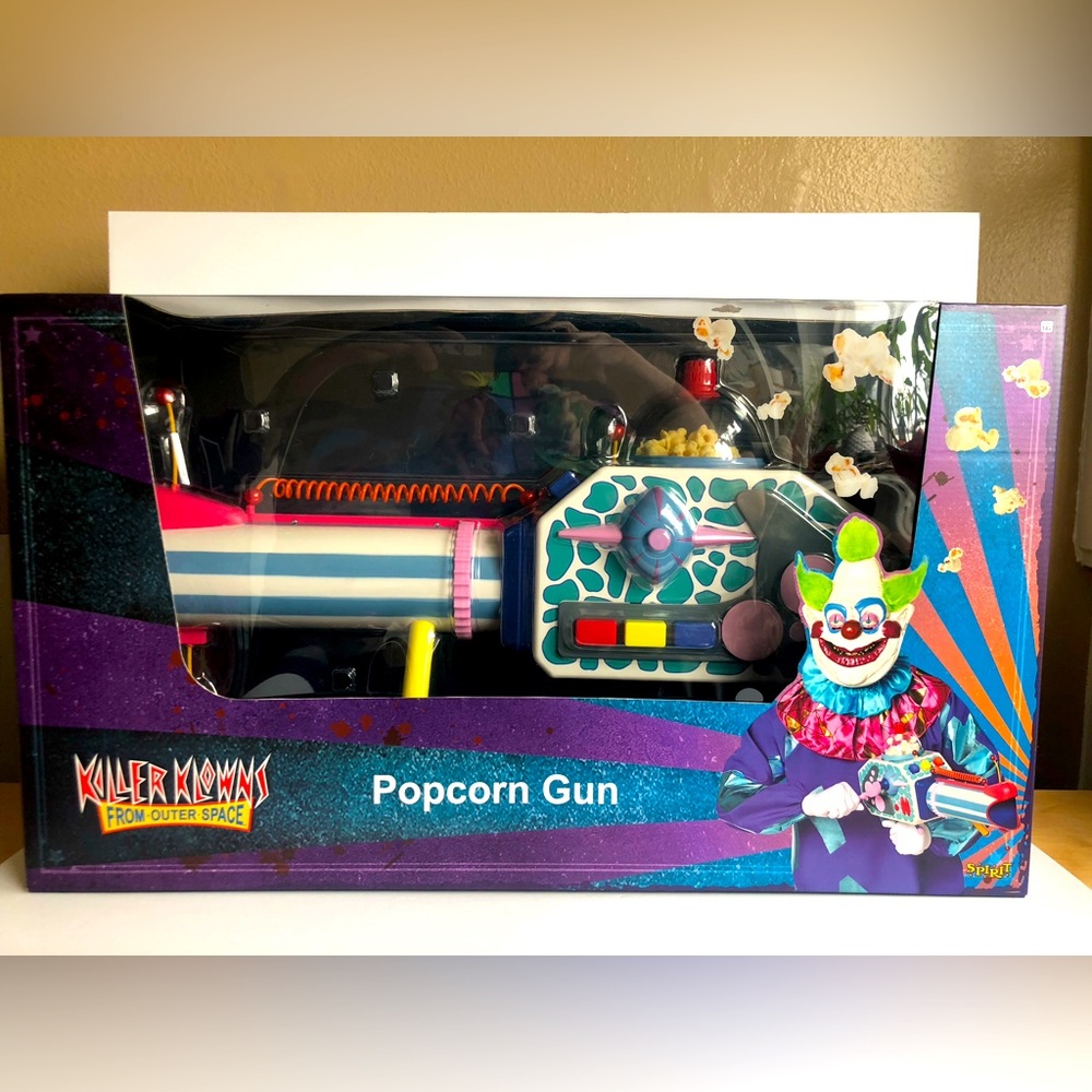 Killer Klowns Popcorn Gun Halloween - Brand NEW in box.